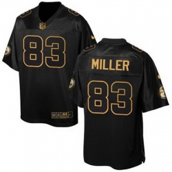 Nike Steelers #83 Heath Miller Black Mens Stitched NFL Elite Pro Line Gold Collection Jersey