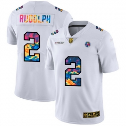 Pittsburgh Steelers 2 Mason Rudolph Men White Nike Multi Color 2020 NFL Crucial Catch Limited NFL Jersey