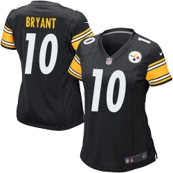 Nike Steelers #10 Martavis Bryant Black Team Color Womens Stitched NFL Elite Jersey