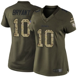 Nike Steelers #10 Martavis Bryant Green Womens Stitched NFL Limited Salute to Service Jersey