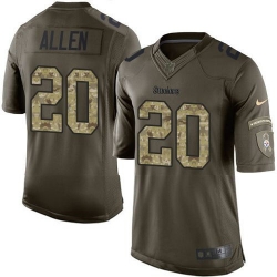 Nike Steelers #20 Will Allen Green Youth Stitched NFL Limited Salute to Service Jersey