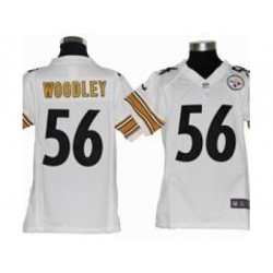 Youth Nike Youth Pittsburgh Steelers #56 Lamarr Woodley white jerseys