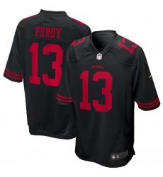 Men San Francisco 49ers #13 Brock Purdy Black Stitched Vapor Limited Football Jersey