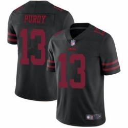 Men San Francisco 49ers 13 Brock Purdy New Black 2023 F U S E Stitched Football Jersey