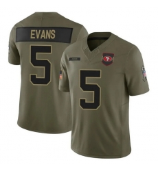 Men San Francisco 49ers 5 Mike Evans Black F U S E 2025 Salute to Service Limited Stitched Football Jersey Men San Francisco 49ers 5 Mike Evans Black F U S E 2025 Salute to Service Limited Stitched Football Jersey