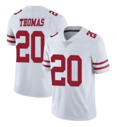 Men Sanfrancisco 49ers #20 Ambry Thomas White Vapor Limited Jersey