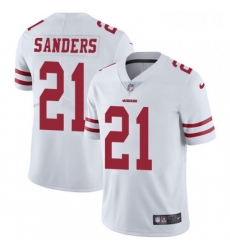 Mens Nike San Francisco 49ers 21 Deion Sanders White Vapor Untouchable Limited Player NFL Jersey