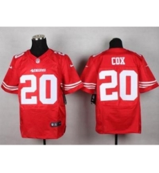 Nike San Francisco 49ers 20 Perrish Cox Red Elite NFL Jersey