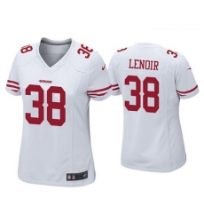 Women San Francisco 49ers 38 Deommodore Lenoir White Jersey