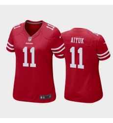 women brandon aiyuk san francisco 49ers scarlet game jersey 