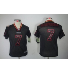 Youth Nike San Francisco 49ers 7# Colin Kaepernick Black[Lights Out ELITE Jerseys]