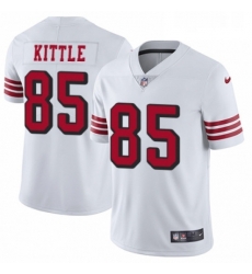 Youth Nike San Francisco 49ers 85 George Kittle Limited White Rush Vapor Untouchable NFL Jersey