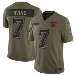 Men Tampa Bay Buccaneers 7 Bucky Irving Olive 2025 F U S E  Salute to Service Limited Stitched Football Jersey