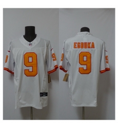 Men Tampa Bay Buccaneers 9 Emeka Egbuka White 2025 F U S E  Vapor Limited Stitched Jersey