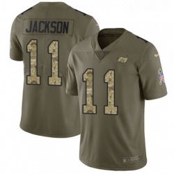 Mens Nike Tampa Bay Buccaneers 11 DeSean Jackson Limited OliveCamo 2017 Salute to Service NFL Jersey