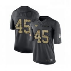 Mens Tampa Bay Buccaneers 45 Devin White Limited Black 2016 Salute to Service Football Jersey