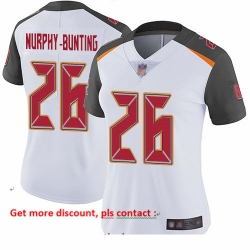 Buccaneers 26 Sean Murphy Bunting White Women Stitched Football Vapor Untouchable Limited Jersey