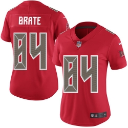 Nike Buccaneers #84 Cameron Brate Red Womens Stitched NFL Limited Rush Jersey