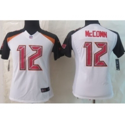 Women Nike Tampa Bay Buccaneers 12 Josh McCown White Limited NFL Jerseys