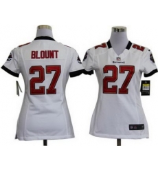 Women Nike Tampa Bay Buccaneers 27 LeGarrette Blount White Nike NFL Jersey