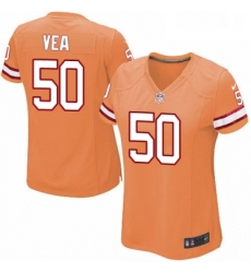 Womens Nike Tampa Bay Buccaneers 50 Vita Vea Elite Orange Glaze Alternate NFL Jersey