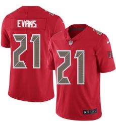 Nike Buccaneers #21 Justin Evans Red Youth Stitched NFL Limited Rush Jersey