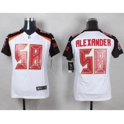 Nike Buccaneers #58 Kwon Alexander White Youth Stitched NFL New Elite Jersey