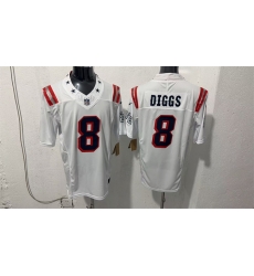 Men New England Patriots 8 Stefon Diggs White F U S E Vapor Limited Stitched Football Jersey Men New England Patriots 8 Stefon Diggs White F U S E Vapor Limited Stitched Football Jersey