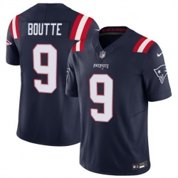 Men New England Patriots 9 Kayshon Boutte Navy 2025 F U S E  Vapor Limited Stitched Football Jersey