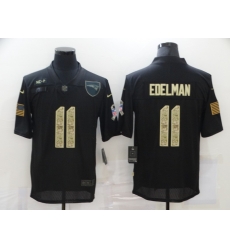 Nike New England Patriots 11 Julian Edelman Black Camo 2020 Salute To Service Limited Jersey