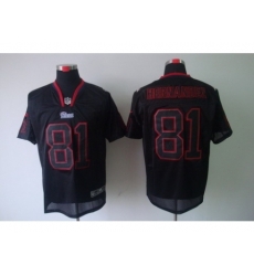 Nike New England Patriots 81 Aaron Hernandez Black Elite Lights Out NFL Jersey