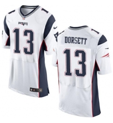 Nike Patriots #13 Phillip Dorsett White Mens Stitched NFL Elite Jersey