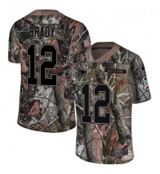 Youth Nike New England Patriots 12 Tom Brady Camo Untouchable Limited NFL Jersey