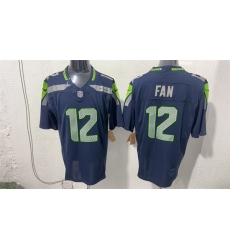 Men Seattle Seahawks  12 Fan Navy 2026 F U S E  Vapor Untouchable Limited Stitched Football Jersey