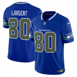 Men Seattle Seahawks  80 Steve Largent Royal 2025 F U S E   Rivalries  Vapor Untouchable Limited Stitched Football Jersey