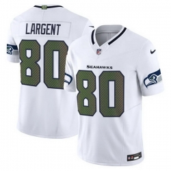 Men Seattle Seahawks  80 Steve Largent White 2025 F U S E   Rivalries  Vapor Untouchable Limited Stitched Football Jersey