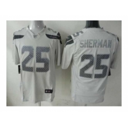 Nike seattle seahawks 25 Richard Sherma White game Platinum NFL Jersey