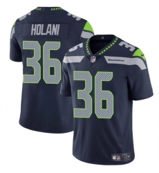 Youth Seattle Seahawks 36 George Holani Navy Vapor Limited Stitched Football Jersey