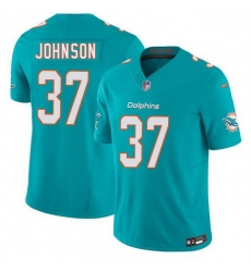 Men Miami Dolphins 37 Isaiah Johnson Aqua 2026 F U S E Vapor Limited Stitched Football Jersey Men Miami Dolphins 37 Isaiah Johnson Aqua 2026 F U S E Vapor Limited Stitched Football Jersey