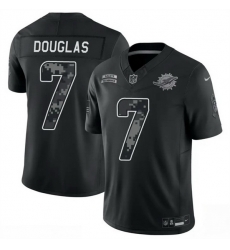 Men Miami Dolphins 7 Caleb Douglas Black F U S E 2026 Salute to Service Limited Stitched Football Jersey