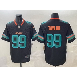 Men Miami Dolphins 99 Jason Taylor Black 2025 F U S E Rivalries Vapor Limited Stitched Football Jersey