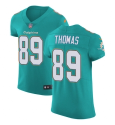 Nike Dolphins #89 Julius Thomas Aqua Green Team Color Mens Stitched NFL Vapor Untouchable Elite Jersey