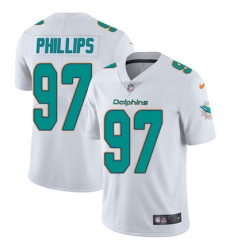 Nike Dolphins #97 Jordan Phillips White Mens Stitched NFL Vapor Untouchable Limited Jersey