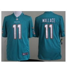 Nike Miami Dolphins 11 Mike Wallace Green Game NFL Jersey