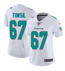 Nike Dolphins #67 Laremy Tunsil White Womens Stitched NFL Vapor Untouchable Limited Jersey