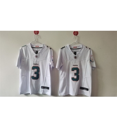 Women Miami Dolphins 3 Odell Beckham Jr  White F U S E Vapor Untouchable Stitched Jersey