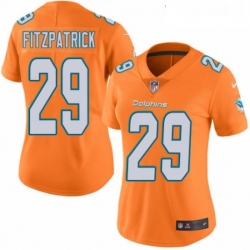 Womens Nike Miami Dolphins 29 Minkah Fitzpatrick Limited Orange Rush Vapor Untouchable NFL Jersey