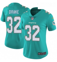 Womens Nike Miami Dolphins 32 Kenyan Drake Aqua Green Team Color Vapor Untouchable Limited Player NFL Jersey