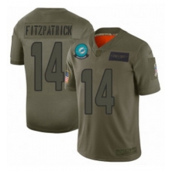 Youth Miami Dolphins 14 Ryan Fitzpatrick Limited Camo 2019 Salute to Service Football Jersey