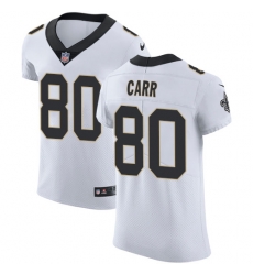 Elite Nike White Mens Austin Carr Road Jersey NFL 80 New Orleans Saints Vapor Untouchable